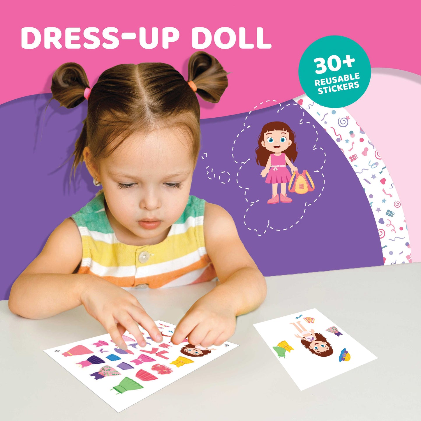 Sticker Dollhouse – Design Your Dream Doll House with 750+ Reusable Stickers, Interactive Pretend Play Set for Kids, Gifts for Girls Ages 3 4 5 6 7 8