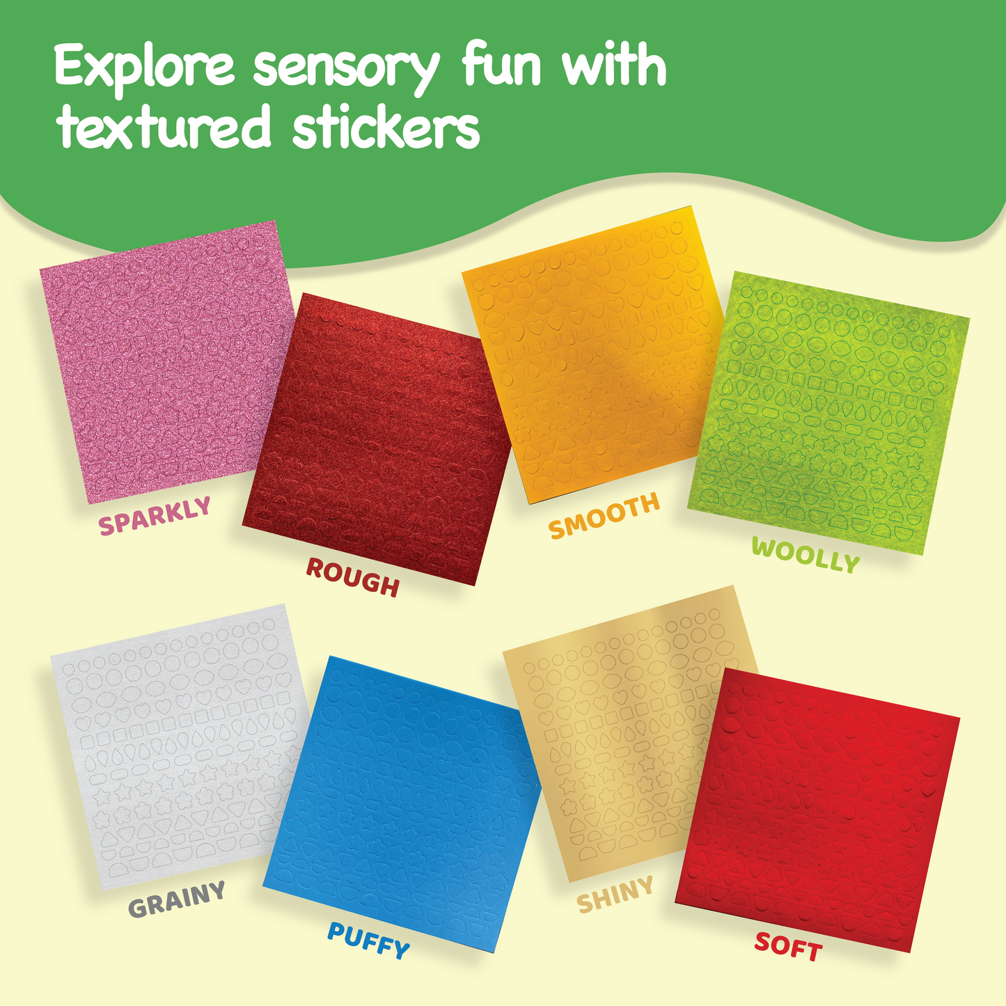 Sensory Busy Book Craft Activity with Textured Stickers - Animals, No Mess Sticker Craft for Kids, Craft Kits, Sensory DIY Activity, Gifts for Boys & Girls Ages 3,4,5,6, Travel Toys