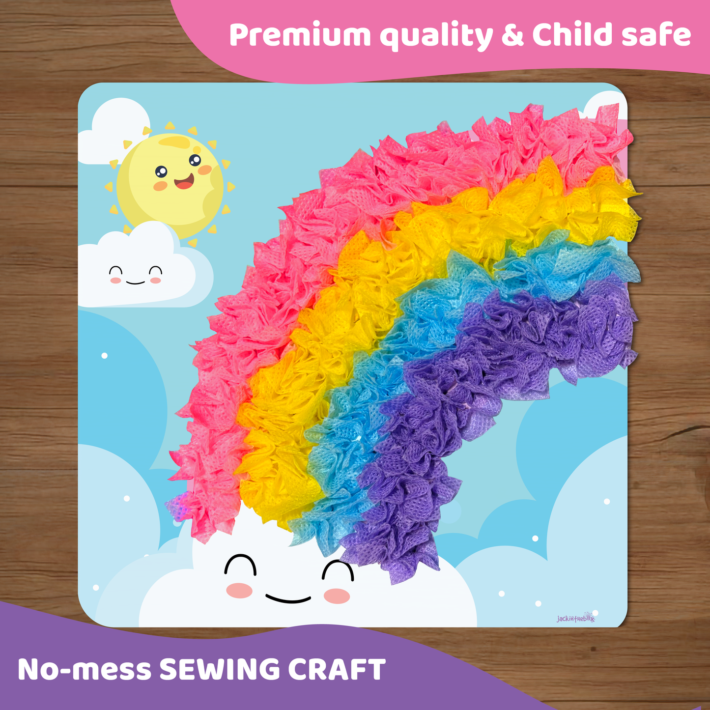 jackinthebox Poke Poke Art for Kids - Unicorns, Mermaids, Princess, Cupcakes, Mess-Free Sewing Art for Children, Toys for Girls and Boys Ages 4 5 6 7 8, Great Gift for Children, DIY Creative Activity