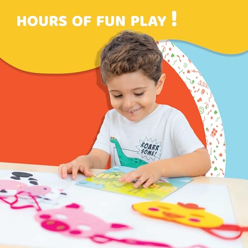 jackinthebox Farm Craft kit for 3 to 5 Year olds | 3 Craft Projects | Great Gift for Boys and Girls Ages 3,4,5 Years