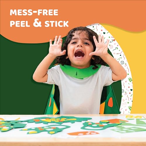 jackinthebox Dinosaur Toys for Kids 3-5 | 3-in-1 Dino Dress-Up Kit | Arts and Crafts for Boys and Girls | Dinosaur Costume | Great Gift for Kids Ages 3 4 5…