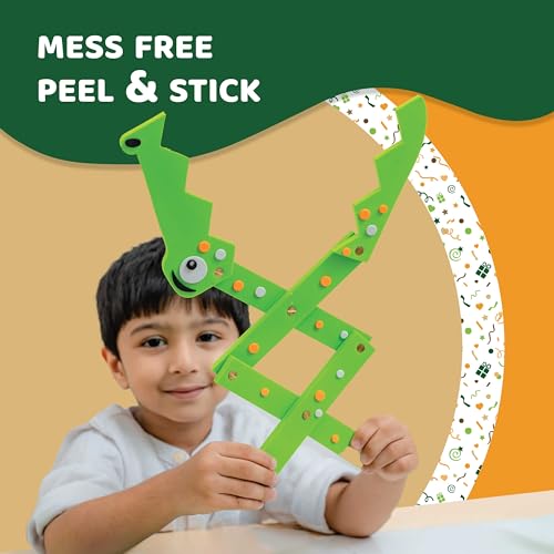 jackinthebox Dinosaur Toys for Kids | Great Dino Gift for Kids Aged 5 to 8 Years Old | 6-in-1 Dinosaur Craft Kit | Board Game, Volcano Science Experiment and Much More