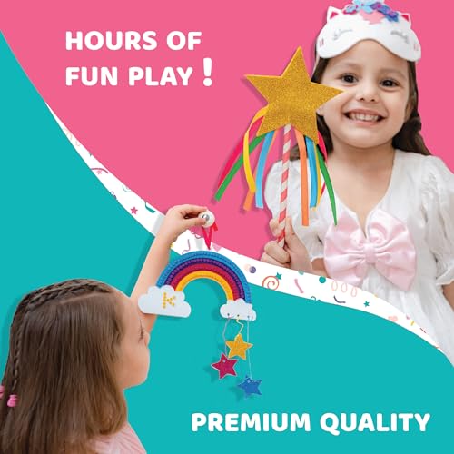 jackinthebox Unicorn Craft kit for 3 to 5 Year olds | 3 Craft Projects | Great Gift for Girls Ages 3,4,5 Years