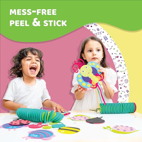 jackinthebox Junior. - Bugs and Bees Themed Art and Craft kit | 3-in-1 Craft Kit | Best Gift for Girls and Boys Ages 3 4 5 Years