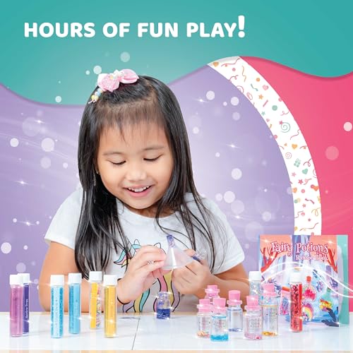 jackinthebox DIY Fairy Potion Kit for Kids | Make 14 Sparkly Potions Using Magic Mixes with This Potion Making Kit | Create & Gift Magic Potions to Loved Ones | Great Gift for Ages 6 7 8 9 10