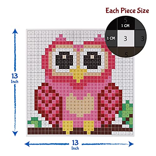STICK 'N' STACK jackinthebox Mosaic Arts and Crafts for Kids with 3D Foam Stickers - Owl Design - Mess-Free Kids Craft Kit for Striking 3D Art - Unique Owl Gifts for Girls and Boys Ages 10 and Up