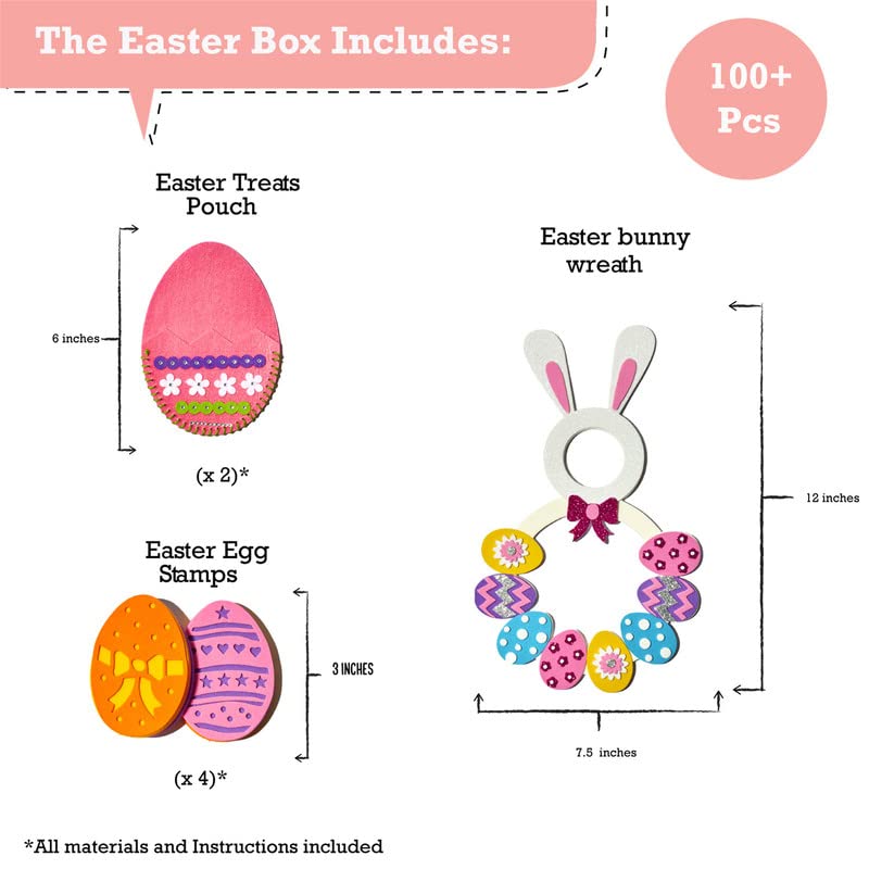jackinthebox Easter Gifts Kids for Kids | Great Easter Basket Stuffers for Girls and Boys Ages 5-10 | Perfect Easter Crafts for Kids | Easter Toys (Easter 3-in-1)