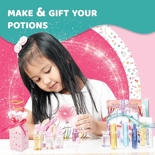 jackinthebox DIY Fairy Potion Kit for Kids | Make 14 Sparkly Potions Using Magic Mixes with This Potion Making Kit | Create & Gift Magic Potions to Loved Ones | Great Gift for Ages 6 7 8 9 10