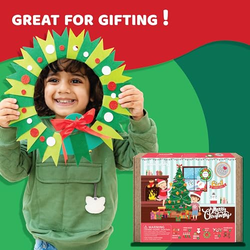 jackinthebox Christmas Craft Kit for Kids | 6 Large Craft Projects | Christmas Activities for Kids | Arts and Crafts for Kids | Santa Crafts | Christmas Decorations for Kids
