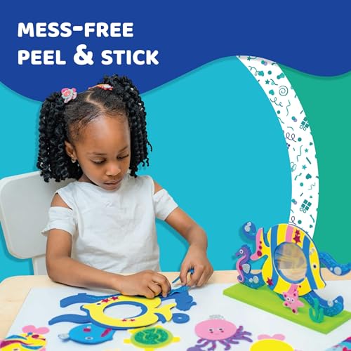 jackinthebox Under The Sea Themed Craft Kit | Includes Beautiful Felt Mermaid Sewing Kit | 6 Different Crafts-in-1 | Best Gift Girls Ages 6 to 10 Years (6-in-1)