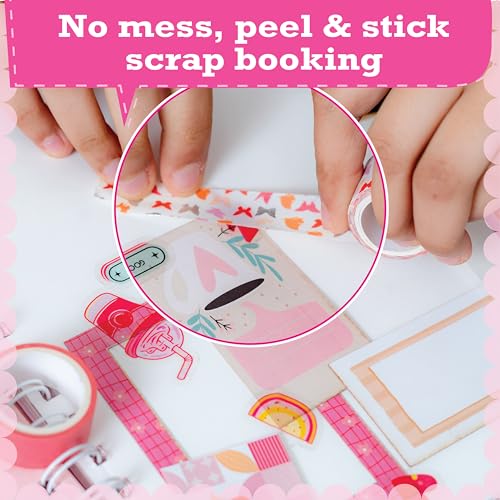 jackinthebox DIY Journal for Girls Ages 8-12 | 242 PCS | Scrapbook Kit | Tween Girls Gifts | Girls Journal Kit | Includes 10 fun guided spreads | Journaling Kit | Gifts for 8 9 10 11 12 year old girls
