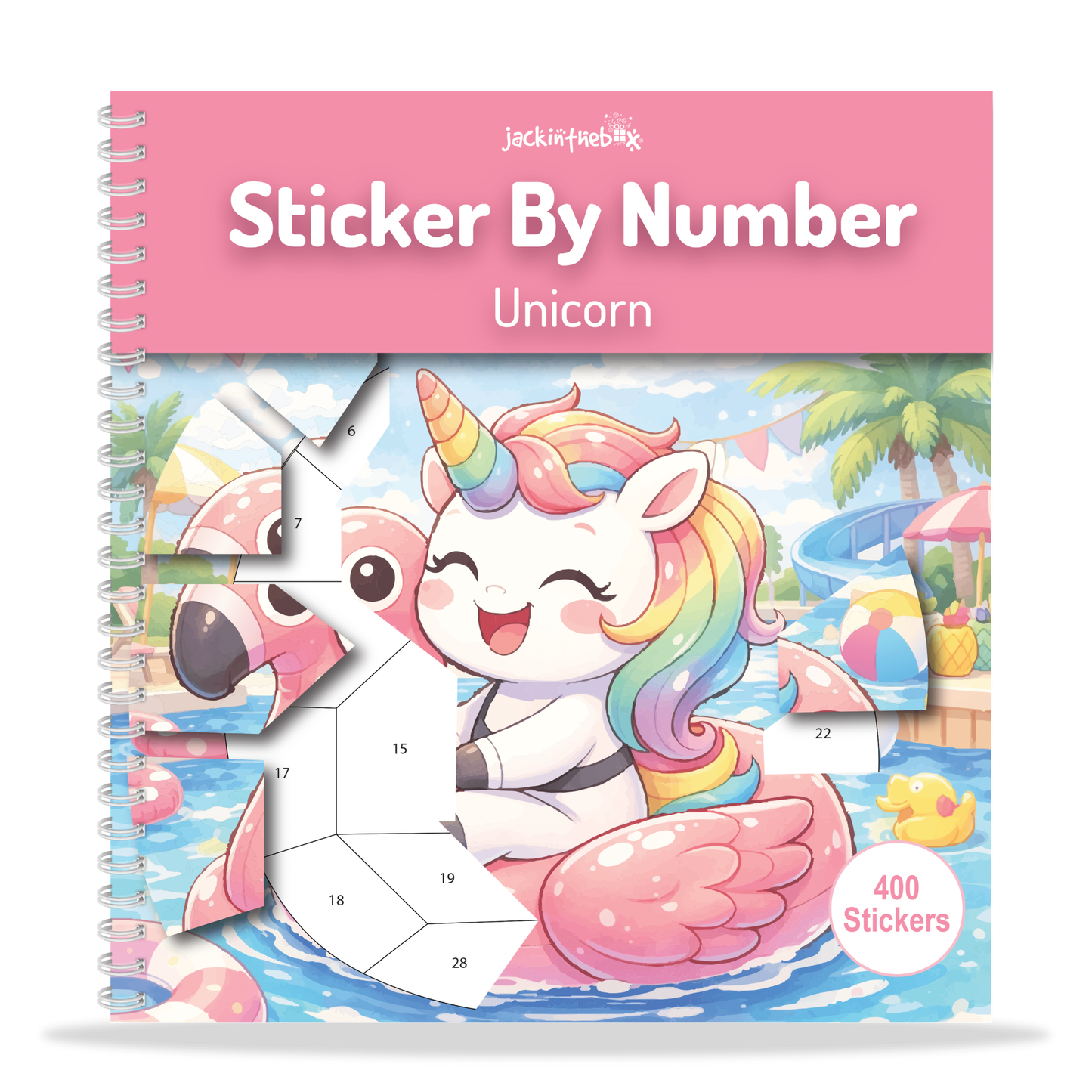 Jackinthebox Sticker By Number Unicorn