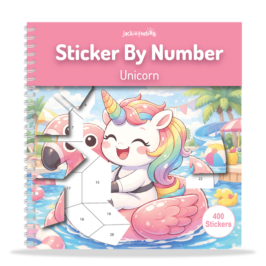 Jackinthebox Sticker By Number Unicorn