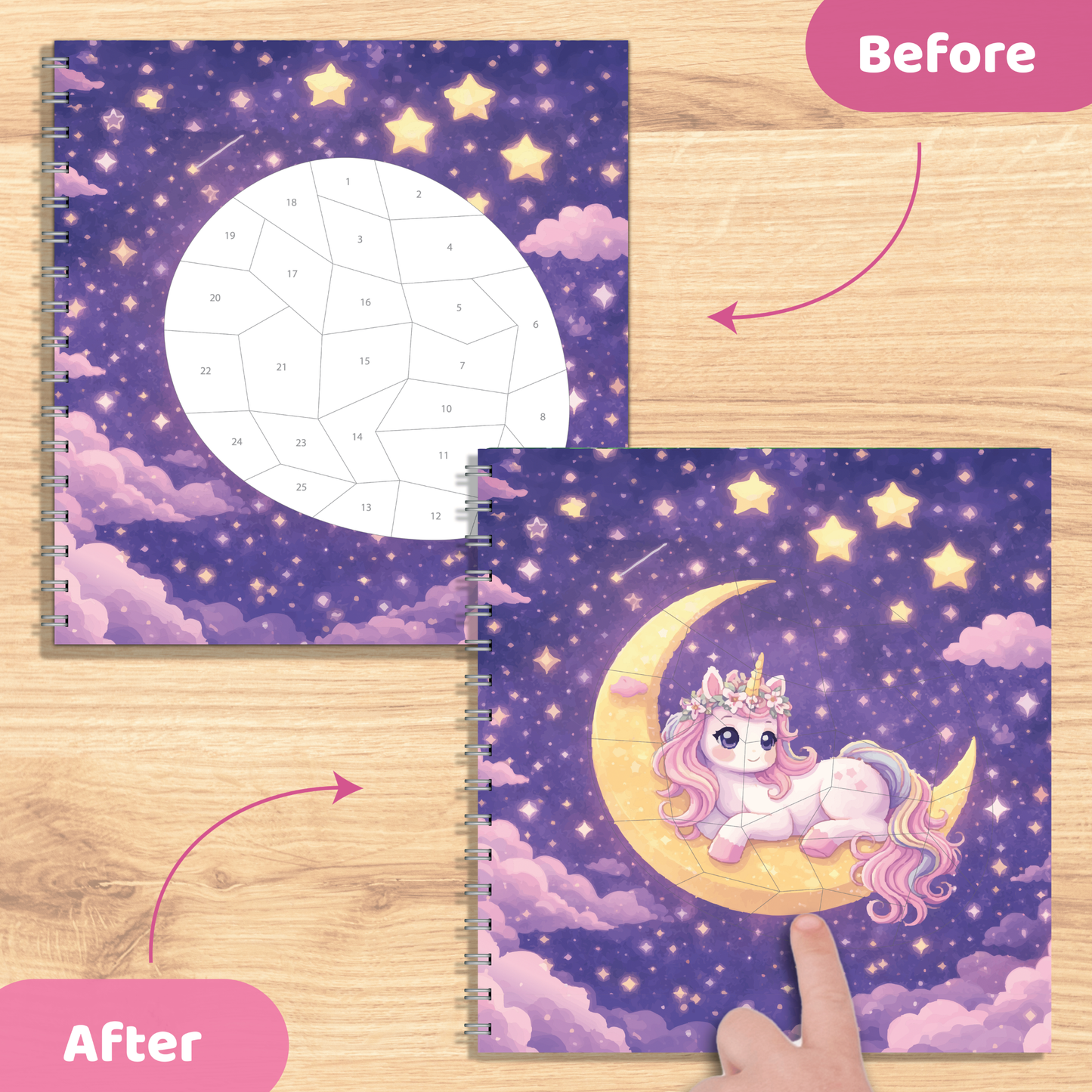 Jackinthebox Sticker By Number Unicorn