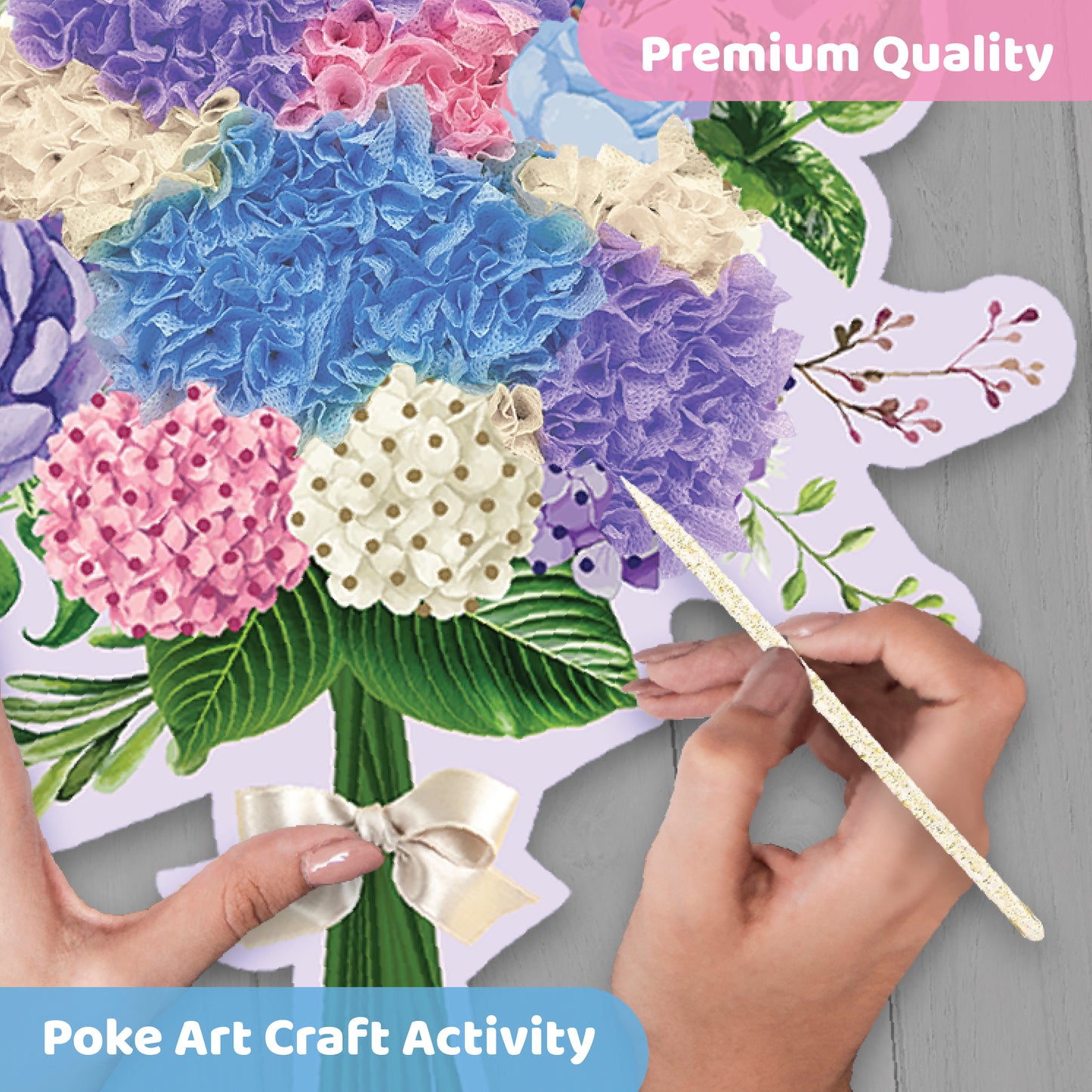 Poke Poke Art - Adults - Hydrangea