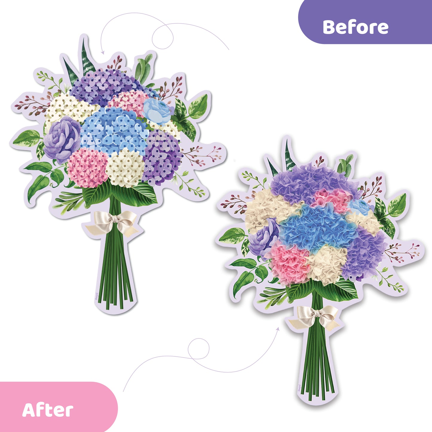 Poke Poke Art - Adults - Hydrangea