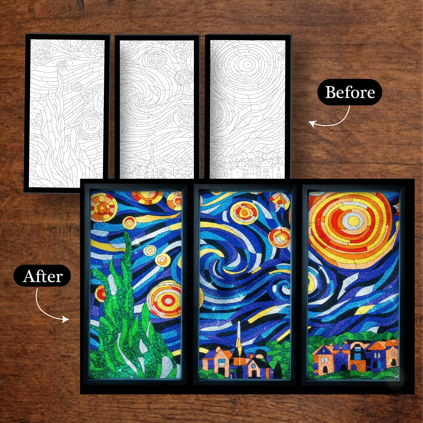 Unwynd Foil By Number - The Starry Night