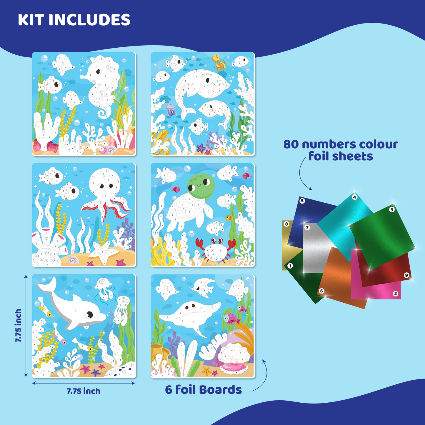 Jackinthebox Foil By Number Ocean