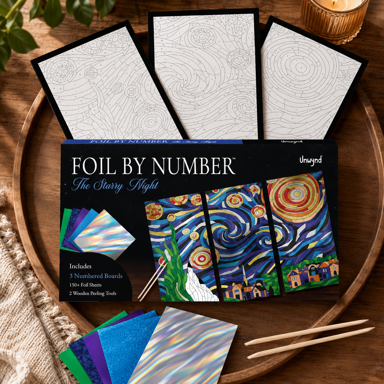 Unwynd Foil By Number - The Starry Night