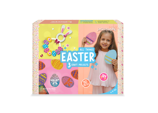 jackinthebox Easter Gifts Kids for Kids | Great Easter Basket Stuffers for Girls and Boys Ages 5-10 | Perfect Easter Crafts for Kids | Easter Toys (Easter 3-in-1)