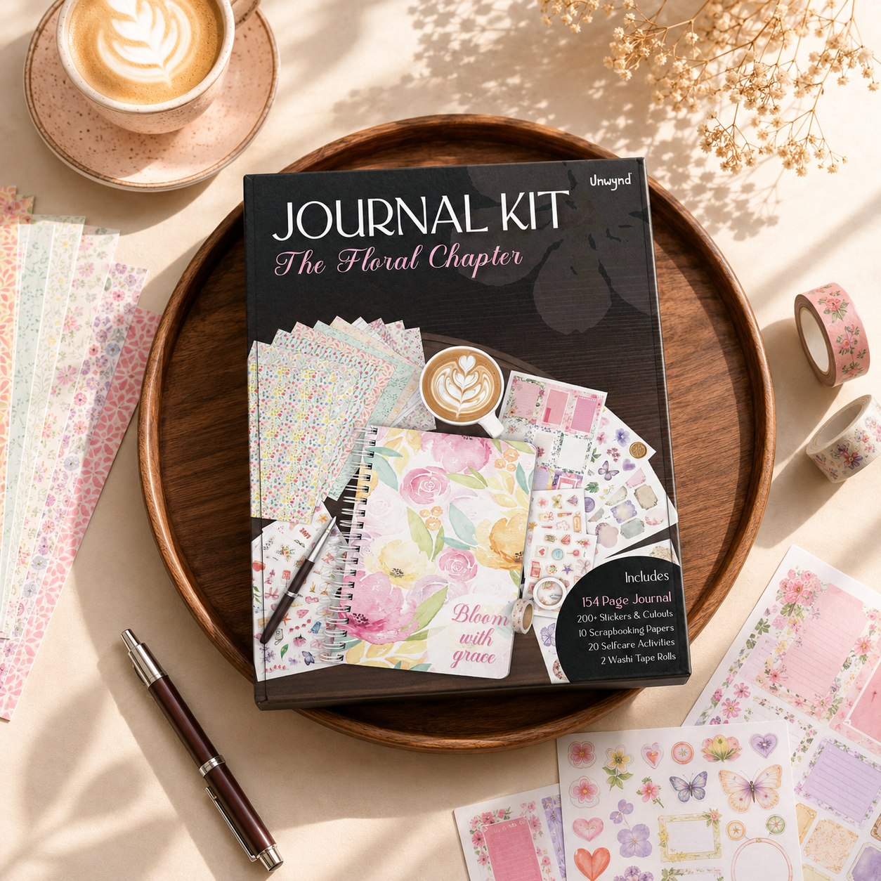 Unwynd Journal Kit – The Floral Chapter