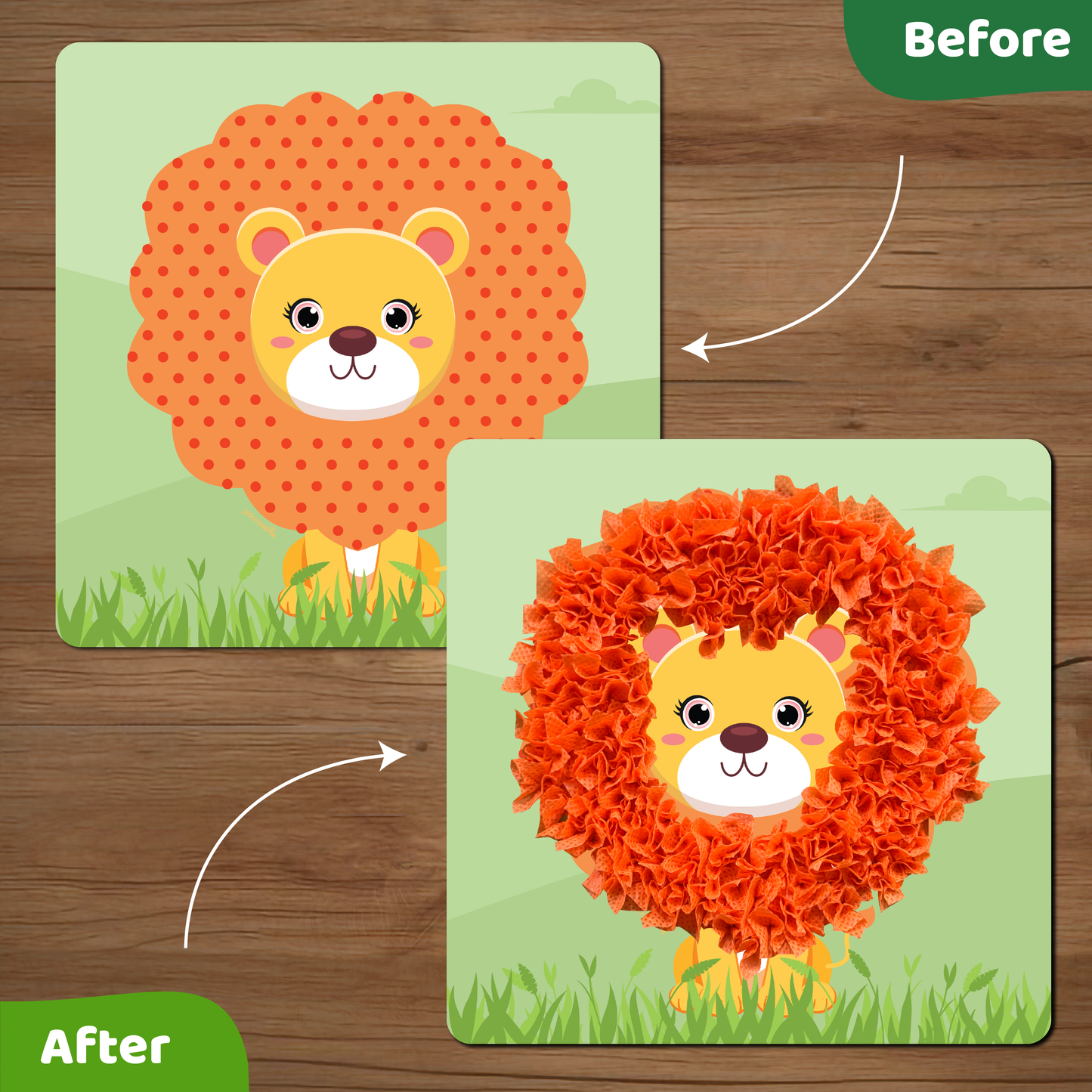 jackinthebox Poke Poke Art – Animals Theme Like Tortoise, Snail, Lion, Owl, Macaw, Butterfly, Mess-Free Sewing Art for Kids, Great Gift for Children, Toys for Girls and Boys Ages 4 5 6 7 8