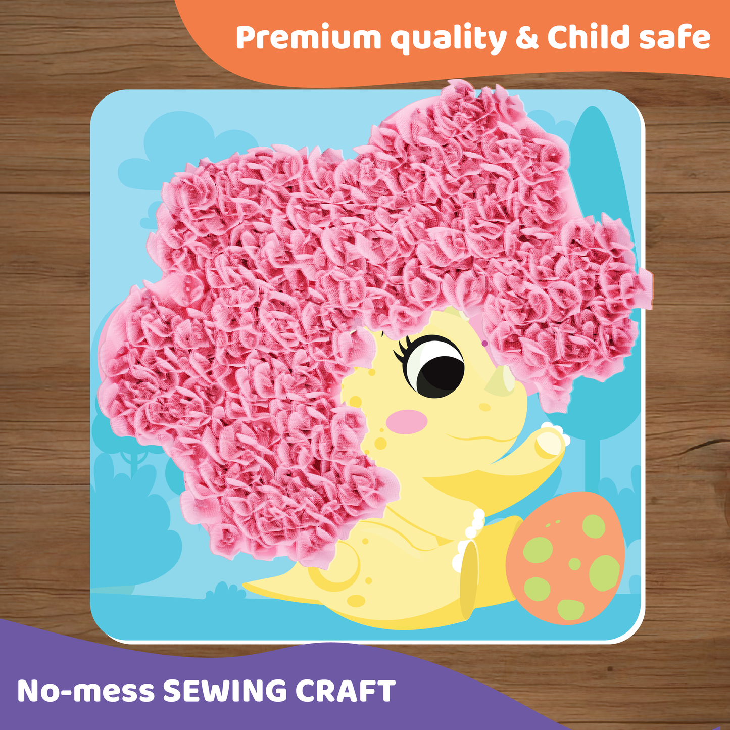 jackinthebox Poke Poke Art – Dinosaurs Like Triceratops, Stegosaurus, Dilophosaurus, Spinosaurus, Mess-Free Sewing Art for Kids, Toys for Girls and Boys Ages 4 5 6 7 8