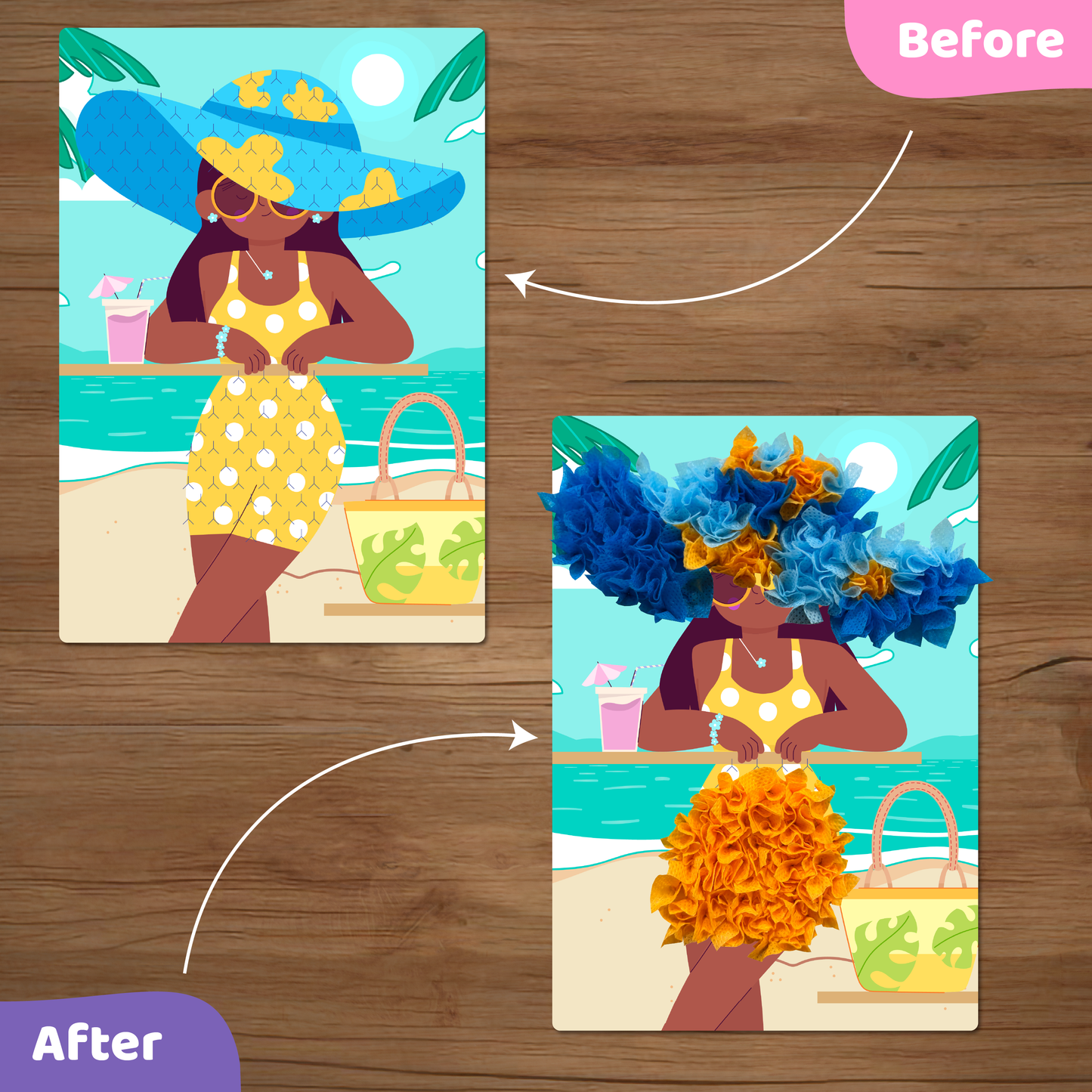 jackinthebox Poke Poke Art for Kids – Fashion Theme Dress Decorations for Princess, Winter, Monsoon, Hawai, Beach, Ballerina, Mess-Free Sewing Art for Kids, Gift for Girls and Boys Ages 4 5 6 7 8