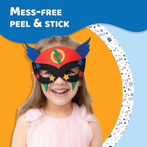 jackinthebox Superhero DIY Costume Art and Craft Kit | Make a Cape, Mask and Cuffs | Best Gift for Boys Ages 5 6 7 8 Years | 3 Craft Projects in 1 Box